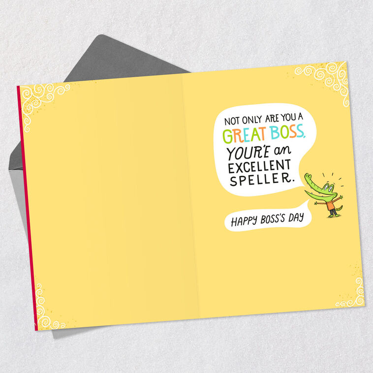 Hallmark There's No "I" In Team Funny Boss's Day Card