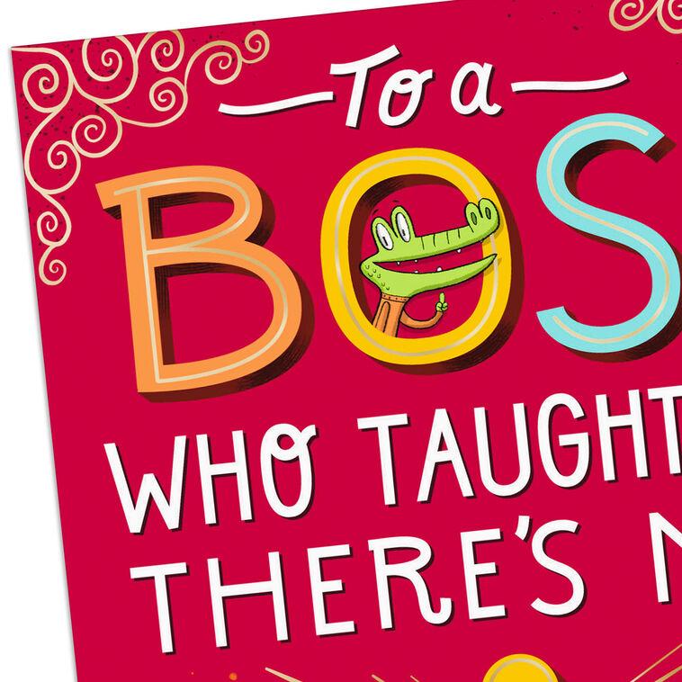 Hallmark There's No "I" In Team Funny Boss's Day Card