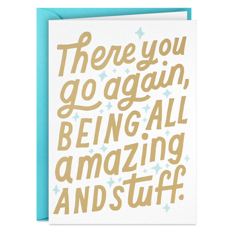 Hallmark There You Go Being Amazing Blank Thank You Notes Pack Of 10