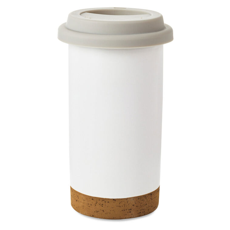 Hallmark These Hands Hold My Heart Ceramic Travel Mug 12.5 Oz