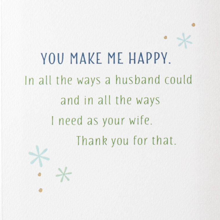 Hallmark Things I Want You To Know Romantic Birthday Card For Husband