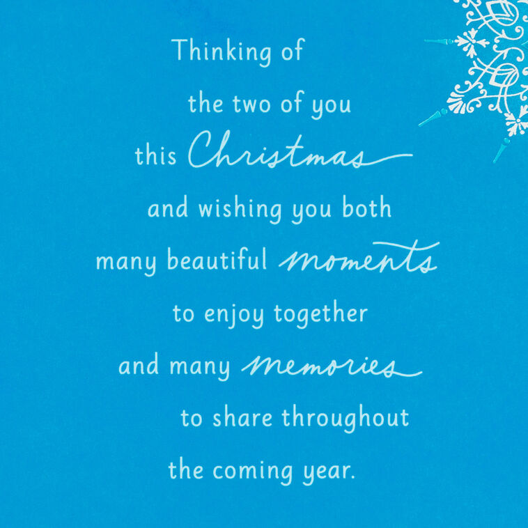 Hallmark Thinking Of The Two Of You Christmas Card For Both