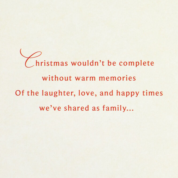 Hallmark Thinking Of You Christmas Card For Aunt And Uncle