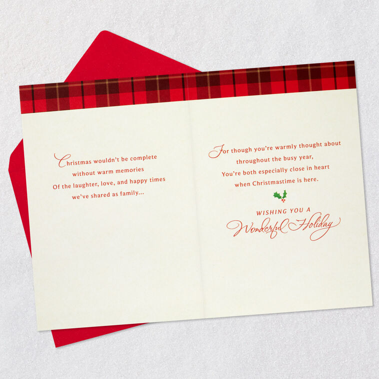 Hallmark Thinking Of You Christmas Card For Aunt And Uncle