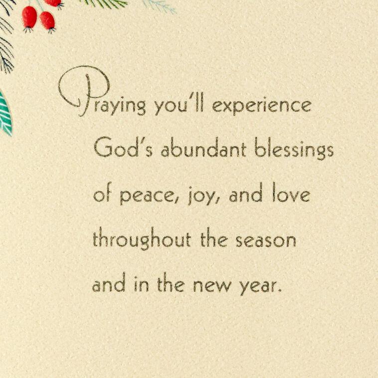 Hallmark Thinking Of You Religious Christmas Card For Sister