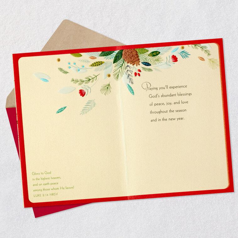 Hallmark Thinking Of You Religious Christmas Card For Sister