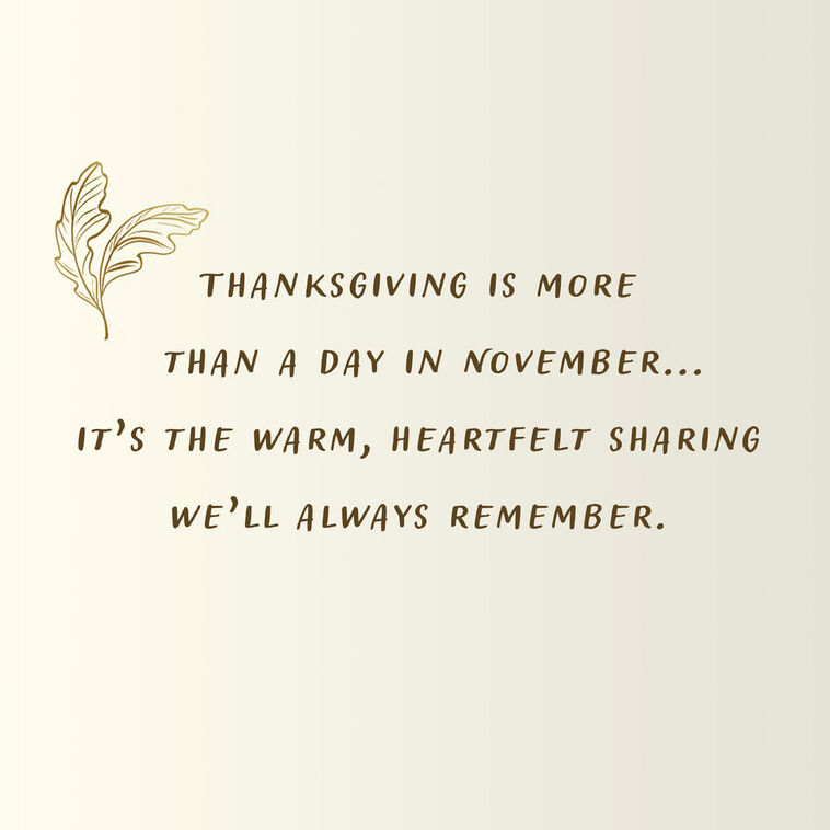 Hallmark Thinking Of You With Love Thanksgiving Card