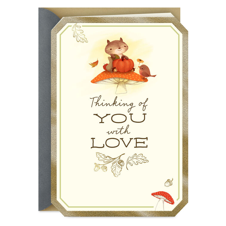 hallmark Thinking of You With Love Thanksgiving Card