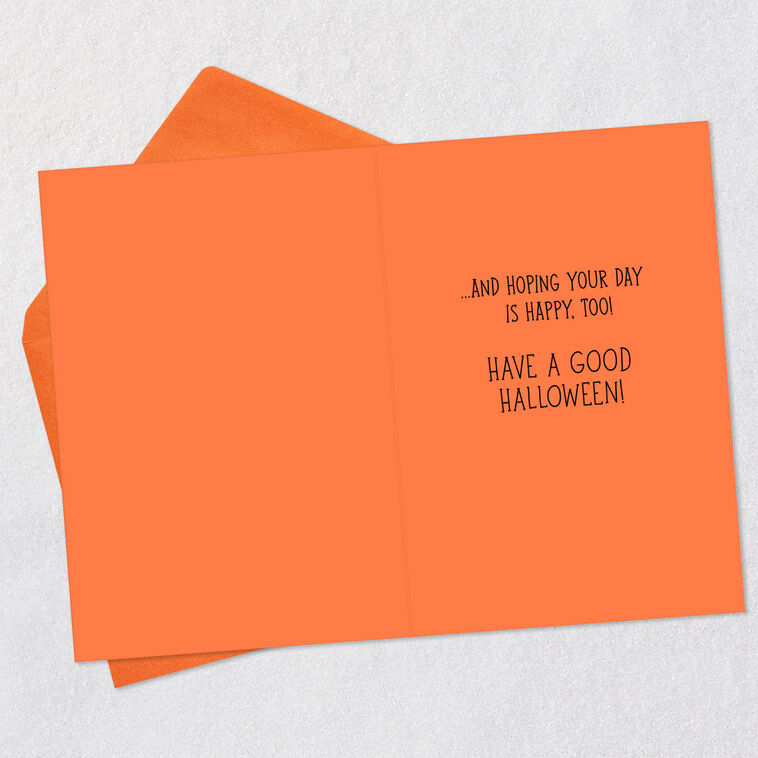 Hallmark Thinking Smiley Thoughts Of You Halloween Card