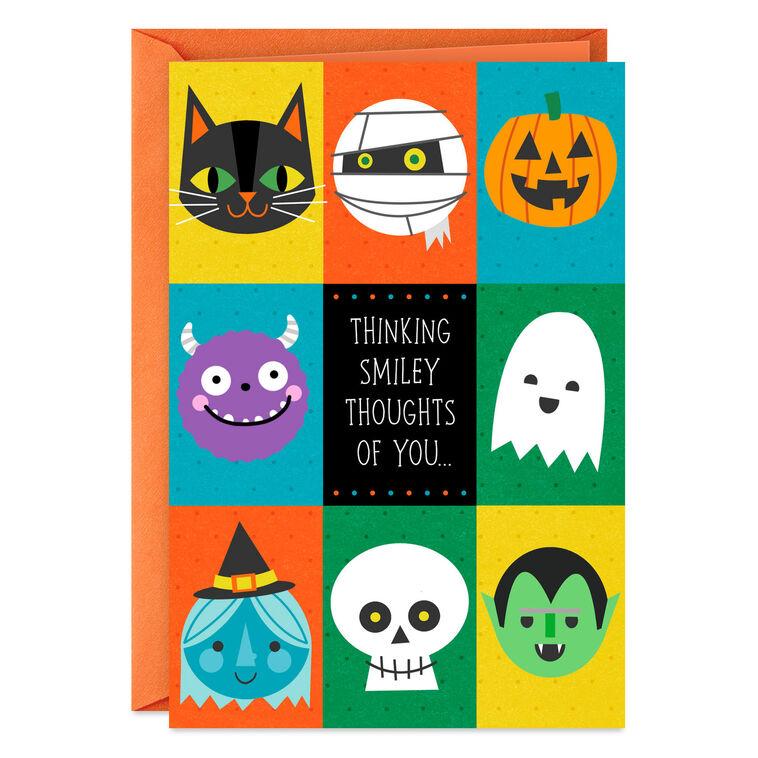 hallmark Thinking Smiley Thoughts of You Halloween Card