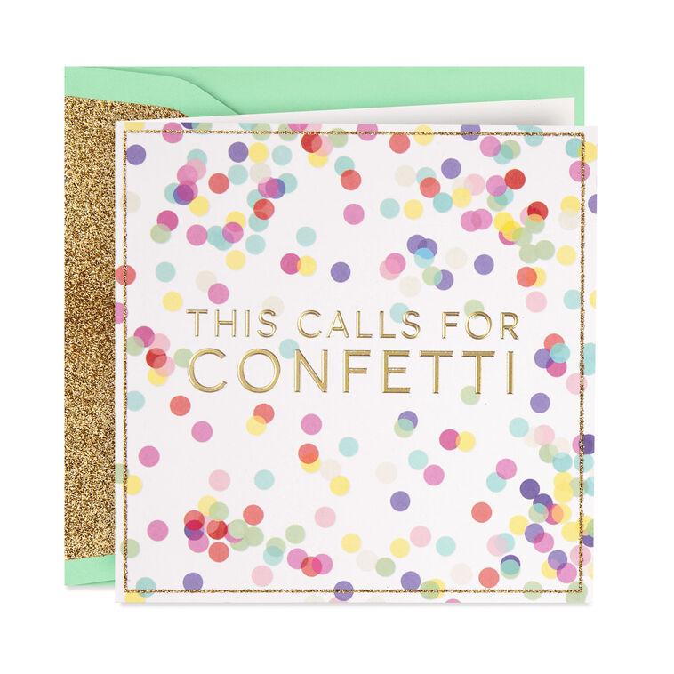 hallmark This Calls for Confetti Congratulations Card