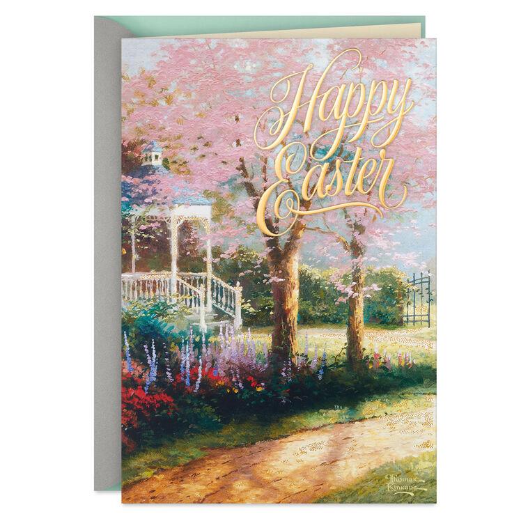 hallmark Thomas Kinkade Reset and Renew Musical Easter Card