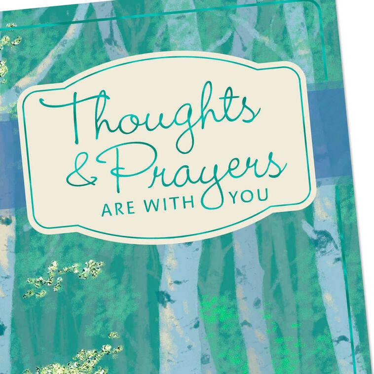 Hallmark Thoughts And Prayers Are With You Sympathy Card