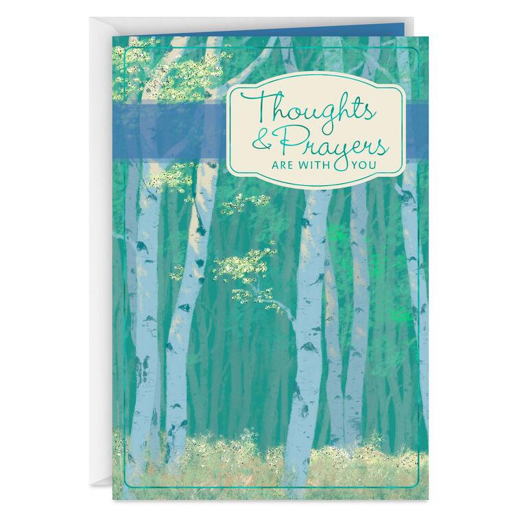 hallmark Thoughts and Prayers are With You Sympathy Card