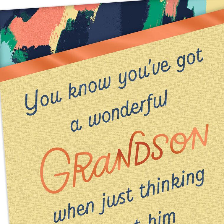 Hallmark Thoughts Of You Bring A Smile Birthday Card For Grandson