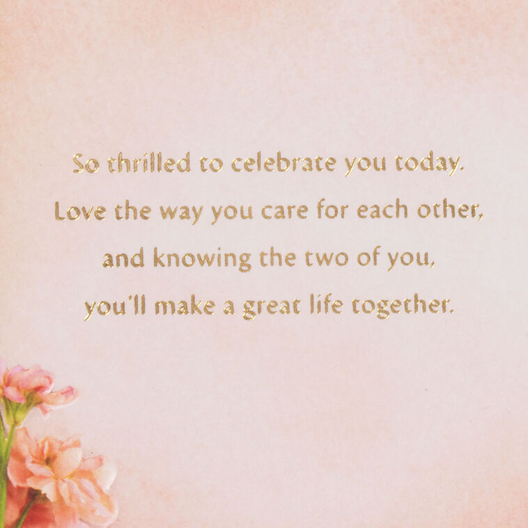 Hallmark Thrilled To Celebrate You Wedding Card For Daughter And Son-in-Law