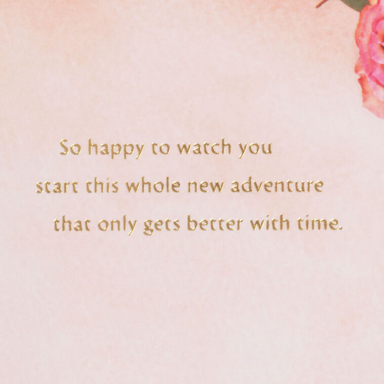 Hallmark Thrilled To Celebrate You Wedding Card For Daughter And Son-in-Law