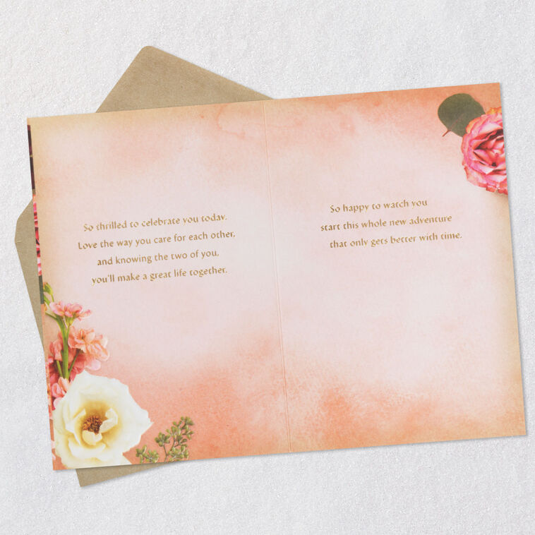 Hallmark Thrilled To Celebrate You Wedding Card For Daughter And Son-in-Law