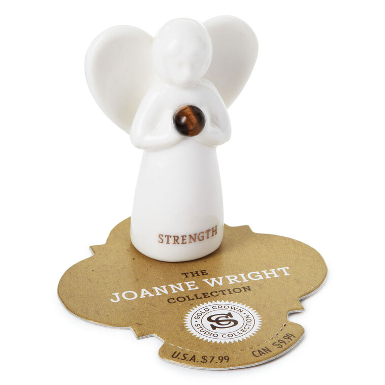 Hallmark Tiger Eye Angel Of Strength Mini Angel Figurine 2"