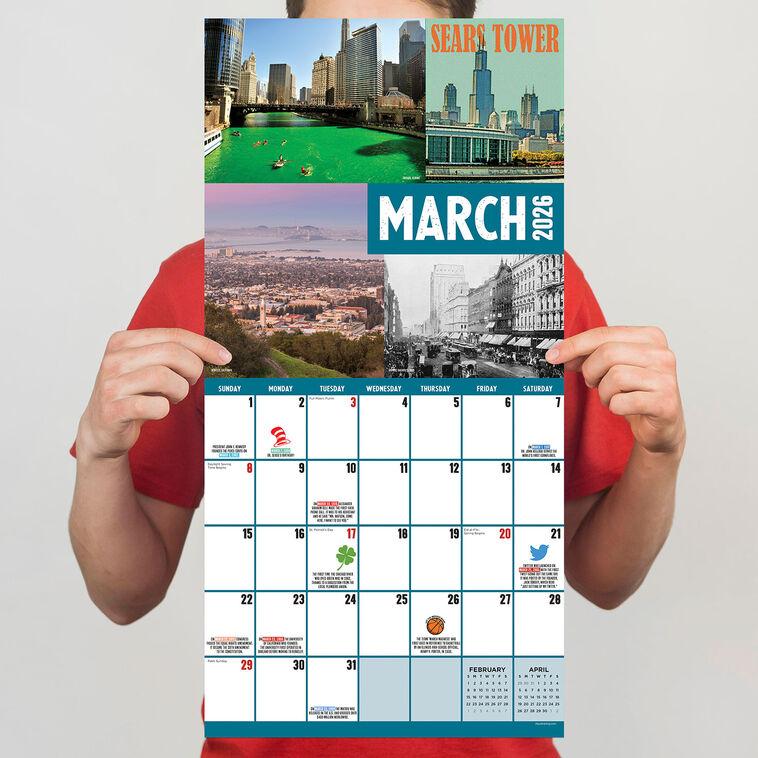 Hallmark Time Factory Celebrating 250 Years HBD USA 2026 Wall Calendar
