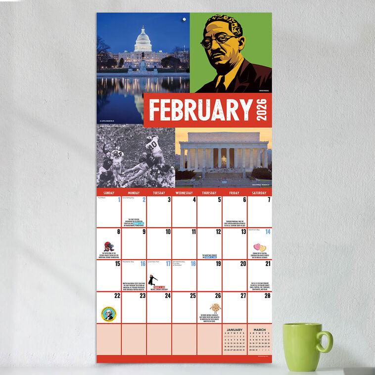 Hallmark Time Factory Celebrating 250 Years HBD USA 2026 Wall Calendar