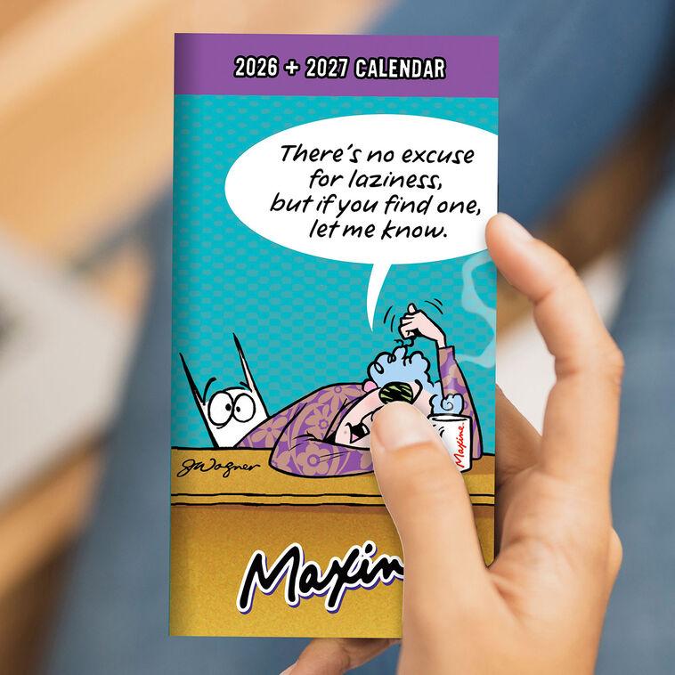 Hallmark Time Factory Hallmark Maxine Funny 2026-2027 Small Monthly Pocket Planner