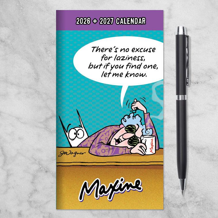 Hallmark Time Factory Hallmark Maxine Funny 2026-2027 Small Monthly Pocket Planner