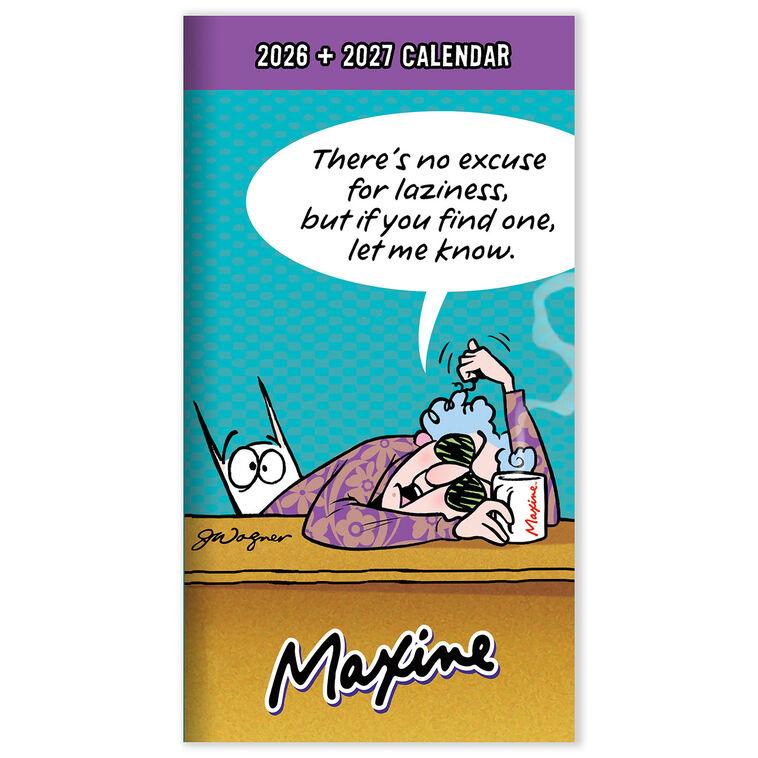 hallmark Time Factory Hallmark Maxine Funny 2026-2027 Small Monthly Pocket Planner