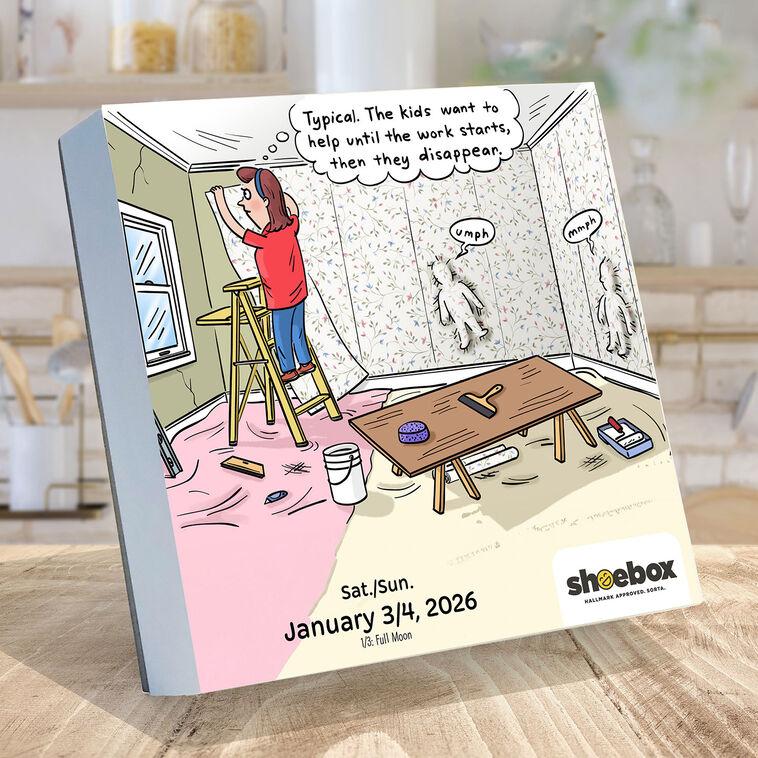 Hallmark Time Factory Hallmark Shoebox Laugh Out Loud 2026 Daily Desktop Calendar