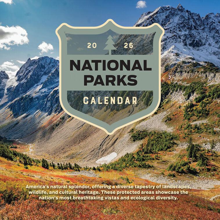 hallmark Time Factory National Parks 2026 Wall Calendar
