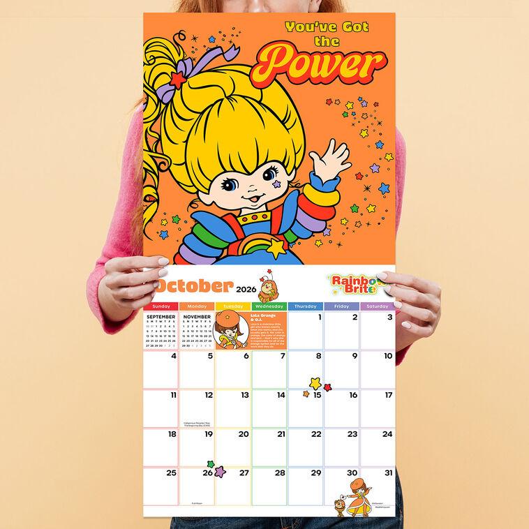 Hallmark Time Factory Rainbow Brite You've Got The Power 2026 Wall Calendar
