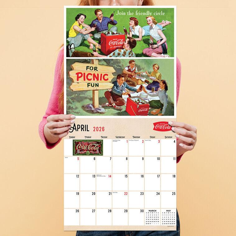 Hallmark Time Factory Vintage Coca-Cola Ads 2026 Wall Calendar