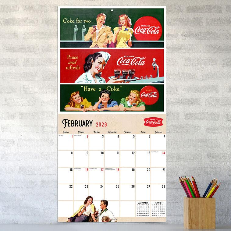 Hallmark Time Factory Vintage Coca-Cola Ads 2026 Wall Calendar