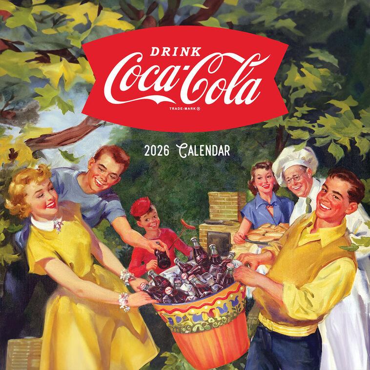 hallmark Time Factory Vintage Coca-Cola Ads 2026 Wall Calendar