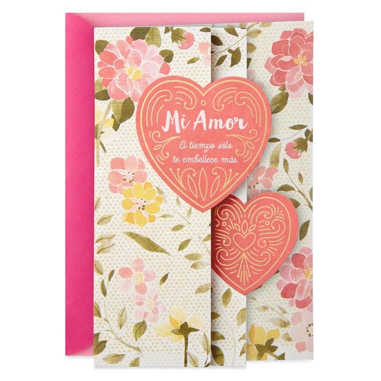 hallmark Time Only Makes You More Beautiful to Me Spanish-Language Birthday Card