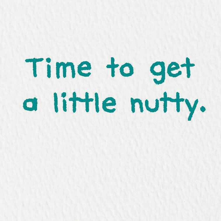 Hallmark Time To Get A Little Nutty Funny Birthday Card