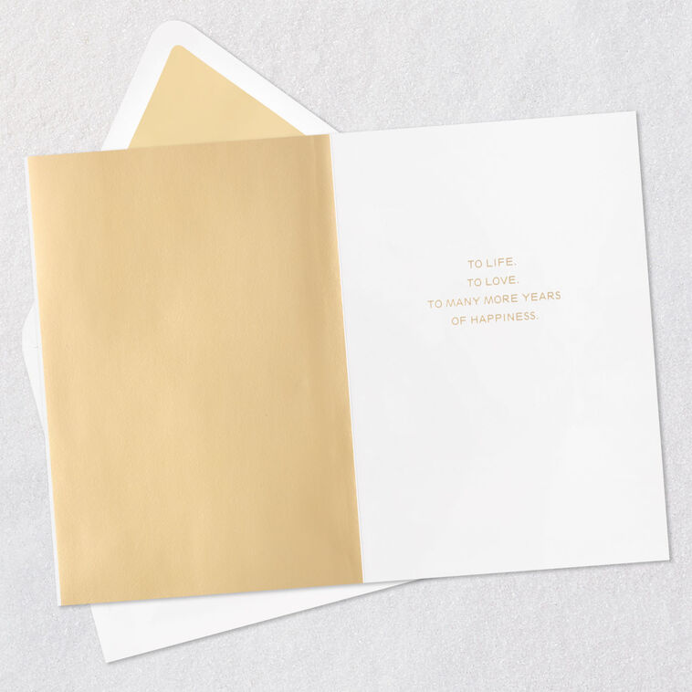 Hallmark To Life Love And Happiness Anniversary Card