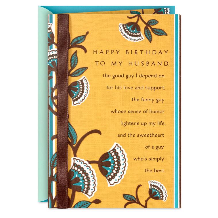 hallmark To the Good Guy I Depend On Romantic Birthday Card for Husband