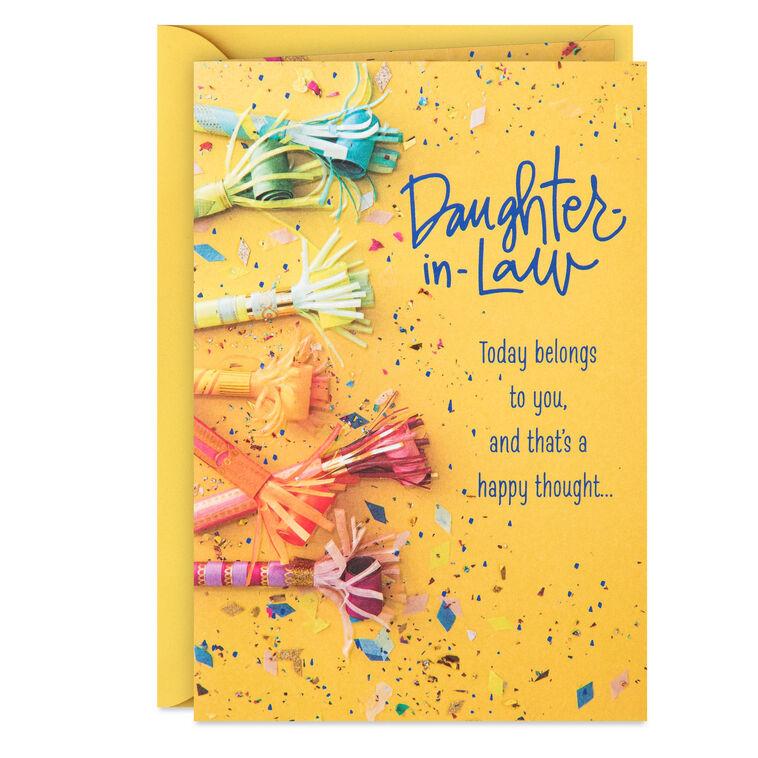 hallmark Today Belongs to You Birthday Card for Daughter-in-Law