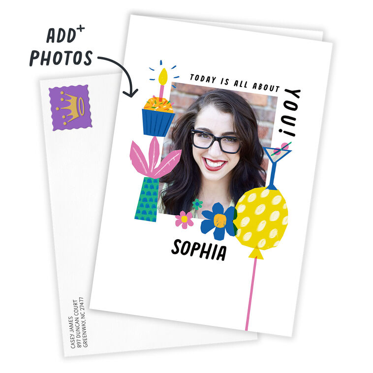 Hallmark Today Is All About You Custom Birthday Card