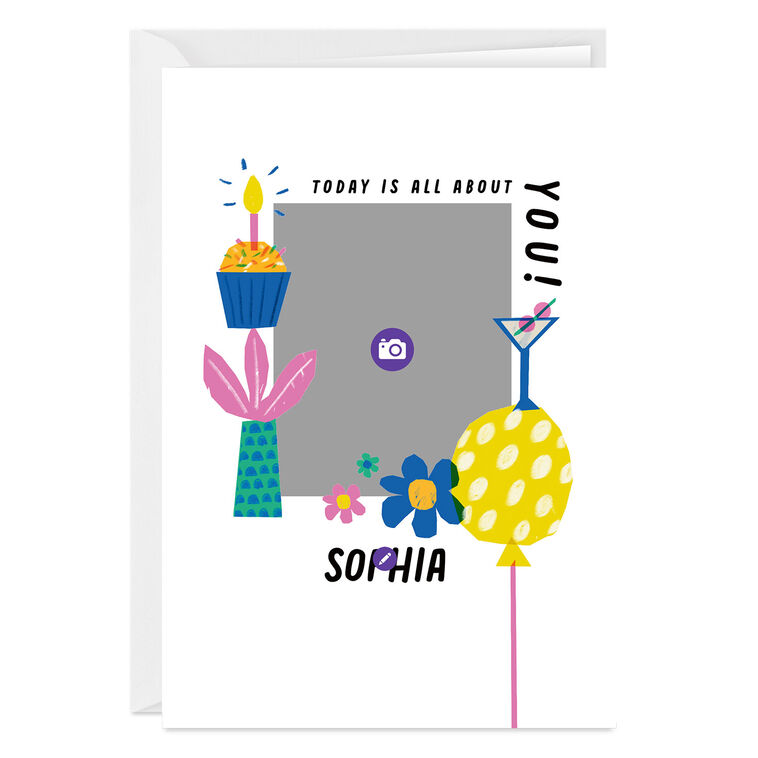 Hallmark Today Is All About You Custom Birthday Card