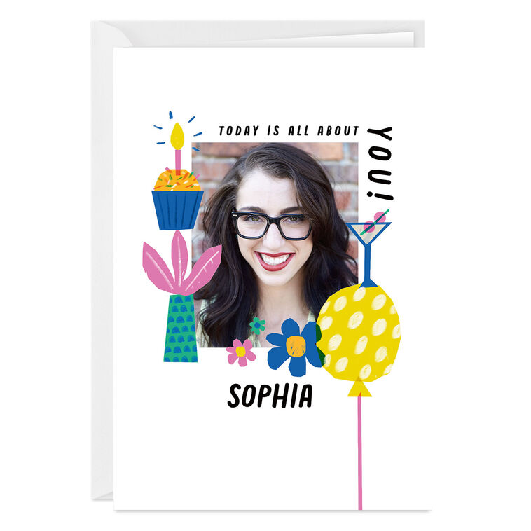 hallmark Today is All About You Custom Birthday Card