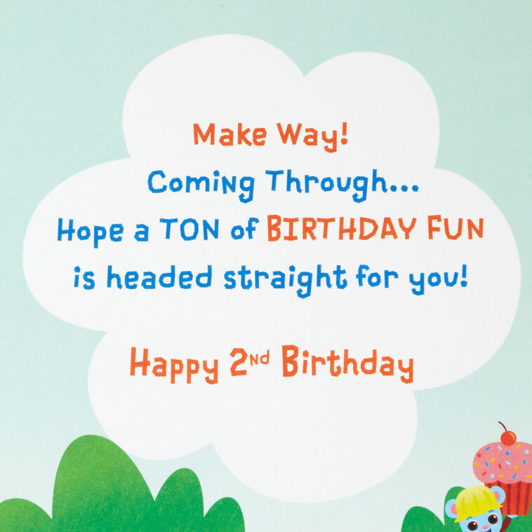 Hallmark Tons Of Birthday Fun 2nd Birthday Card With Sticker