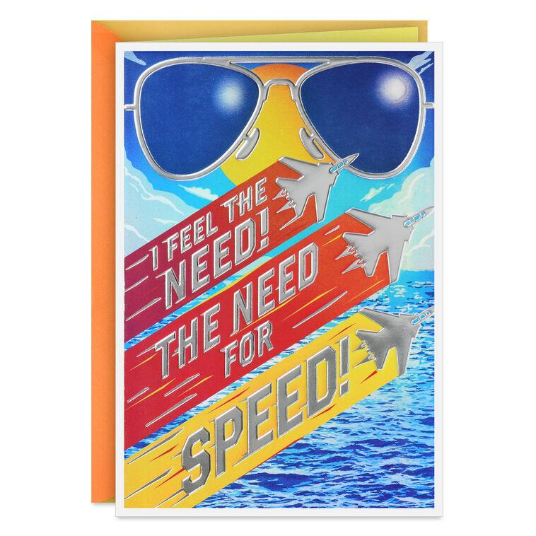 hallmark Top Gun™ The Need for Speed Birthday Card
