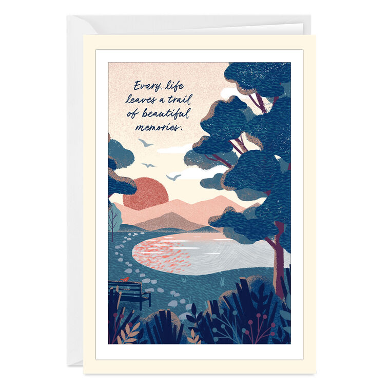 hallmark Trail of Beautiful Memories Custom Sympathy Card