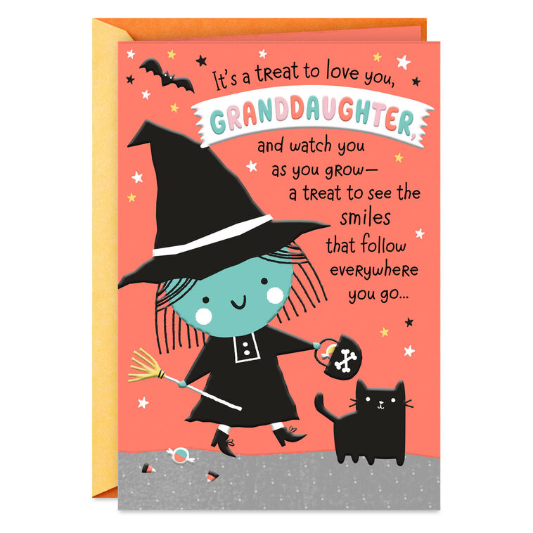 hallmark Treat to Love You Halloween Card for Granddaughter