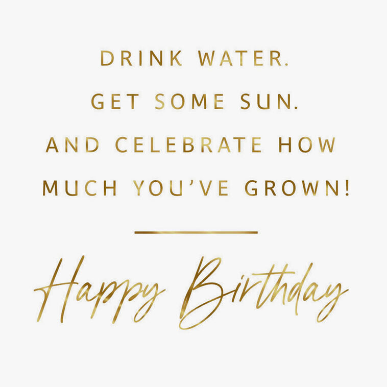 Hallmark Treat Yourself Like A Plant Funny Birthday Card