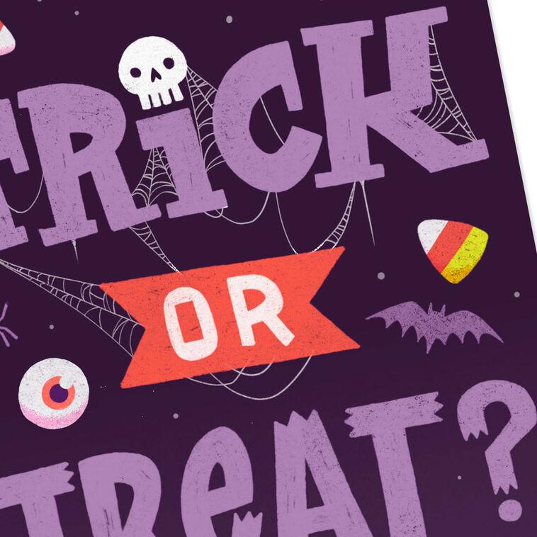 Hallmark Trick Or Treat Money Holder Halloween Card