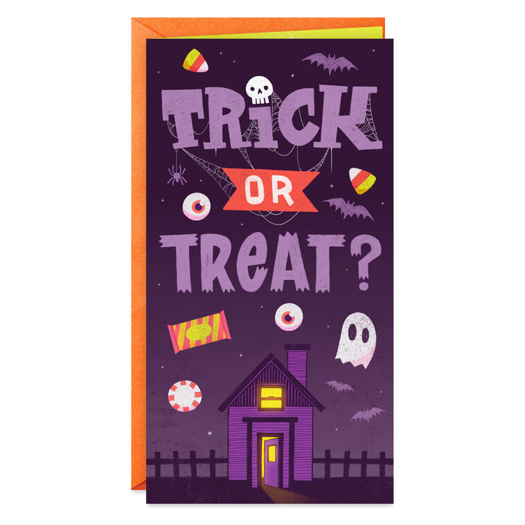 hallmark Trick or Treat Money Holder Halloween Card