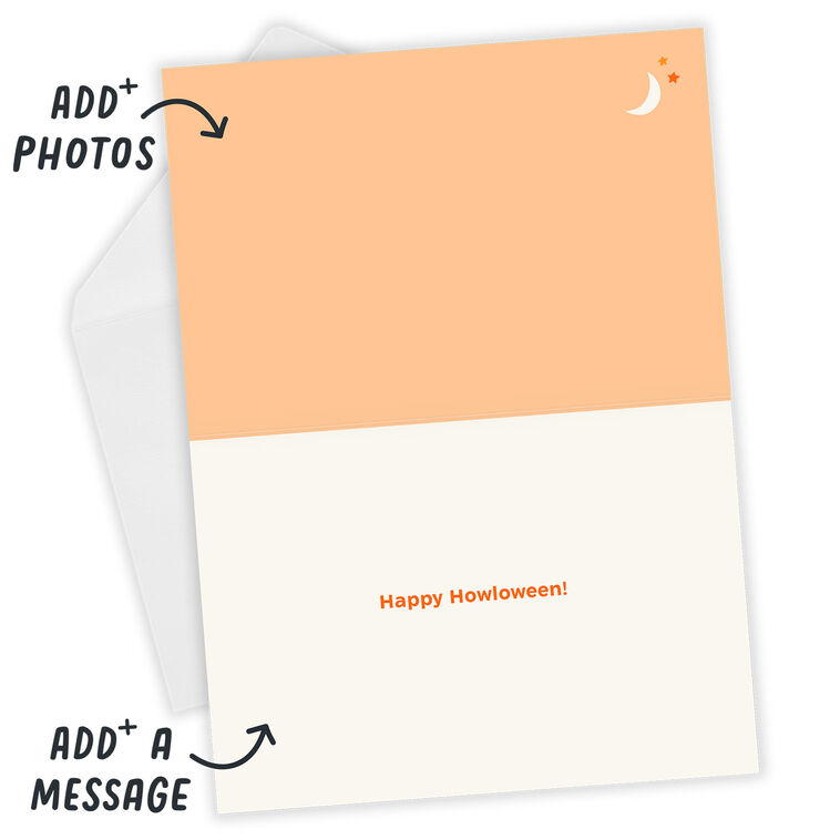 Hallmark Trick Or Treat Paw-ty Animal Custom Halloween Card